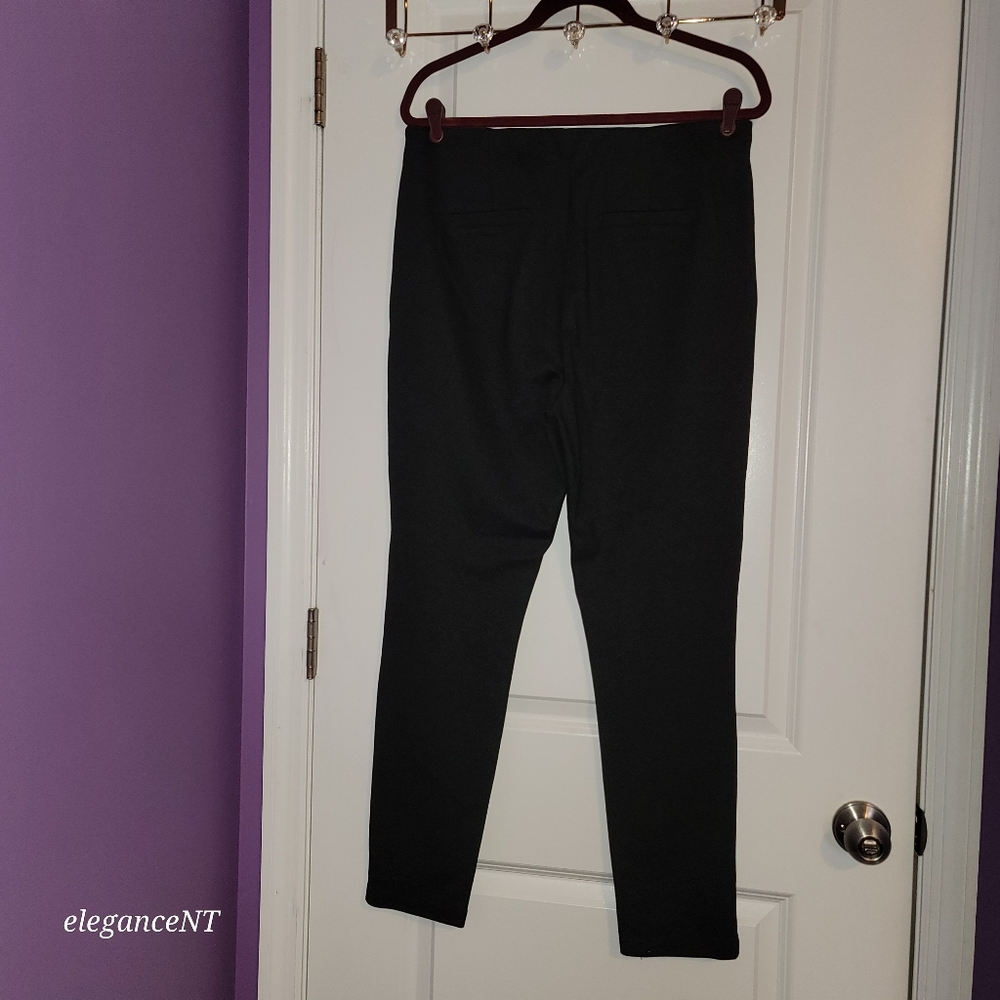 Ellen Tracy Black Faux Leather Leggings Sz: L - Picture 4 of 9